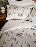 Pure Brushed Cotton Woodland Deer Bedding Set
