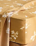 Pure Cotton Sateen Cherry Blossom Deep Fitted Sheet