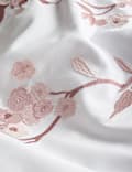 Trailing Cherry Blossom Embroidered Bedding Set