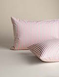 Cotton Blend Striped Bedding Set