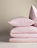 Cotton Blend Striped Bedding Set