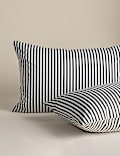Cotton Blend Striped Bedding Set