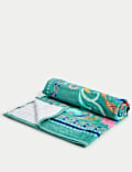 Pure Cotton Parrot Print Beach Towel
