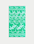 Pure Cotton Palm Beach Towel