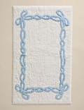 Pure Cotton Bow Bath Mat
