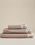 Pure Cotton Floral Embroidered Towel