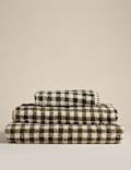 Pure Cotton Gingham Embroidered Towel