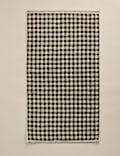 Pure Cotton Gingham Embroidered Towel
