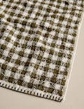 Pure Cotton Gingham Embroidered Towel