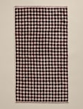Pure Cotton Gingham Embroidered Towel