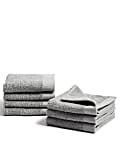 Lot de 7&nbsp;serviettes visage 100&nbsp;% coton
