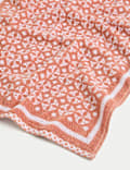 Pure Cotton Geometric Towel