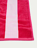Pure Cotton Striped Sand Resistant Beach Towel