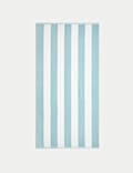Pure Cotton Striped Sand Resistant Beach Towel