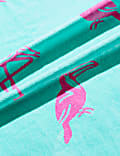 Pure Cotton Flamingo Beach Towel