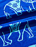Pure Cotton Elephant Beach Towel