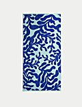 Pure Cotton Coral Beach Towel