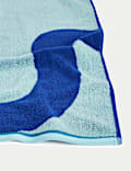 Pure Cotton Waves Beach Towel