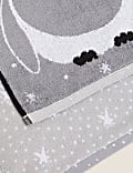 Set of 2 Pure Cotton Penguin Guest Towels