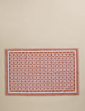 Pure Cotton Geometric Bath Mat