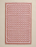 Pure Cotton Geometric Bath Mat