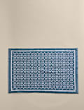 Pure Cotton Geometric Bath Mat