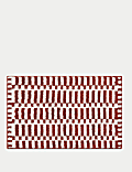Cotton Blend Geometric Quick Dry Bath Mat