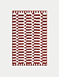 Cotton Blend Geometric Quick Dry Bath Mat