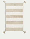 Pure Cotton Striped Bath Mat
