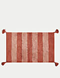 Pure Cotton Striped Bath Mat