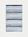 Cotton Blend Striped Quick Dry Bath Mat