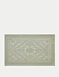 Pure Cotton Damask Bath Mat