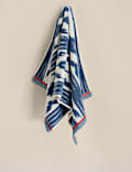 Set of 3 Pure Cotton Ikat Towels