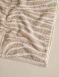 Pure Cotton Zebra Patterned Towel