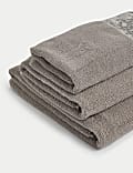 Pure Cotton Woven Floral Towel