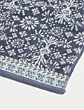 Serviette 100 % coton à motif géométrique décoratif