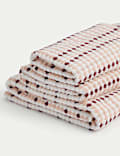 Pure Cotton Spotty Striped Towel