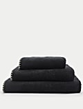 Serviette 100 % coton au point de feston