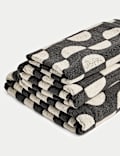 Pure Cotton Geometric Semi Circle Towel