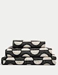 Pure Cotton Geometric Semi Circle Towel