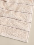 Pure Cotton Textured Striped Towel