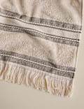 Cotton Rich Fringed Border Towel