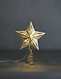 Gold Light Up Star Tree Topper