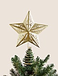 Gold Light Up Star Tree Topper