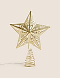 Gold Light Up Star Tree Topper