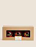 3pk Halloween Pumpkin Light Up Baubles
