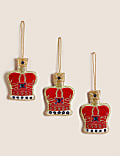3pk Hanging Crown Decorations