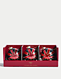 3er-Pack Glaskugeln mit Union Jack-Motiv