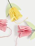 3pk Paper Hanging Tulip Decorations