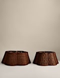 Scallop Rattan Tree Skirt